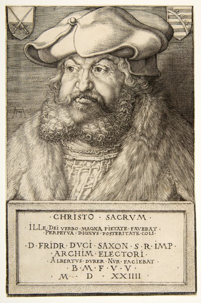 Frédéric le Sage, Électeur de Saxe, pub. 1524 - Albrecht Dürer