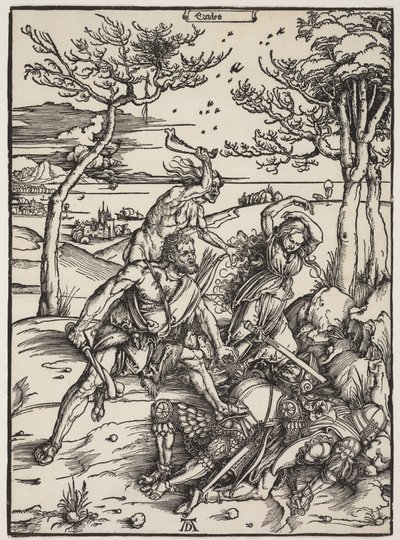 Hercule conquérant Cacus, c.1496 - Albrecht Dürer