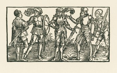 Chevaliers et soldats - Albrecht Dürer or Duerer