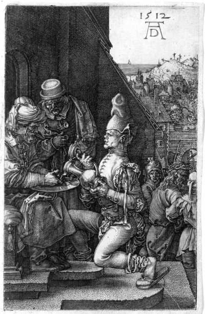 Pilate se lavant les mains, de La Passion Gravée - Albrecht Dürer
