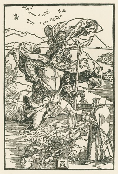 Saint Christophe, vers 1503-04 (gravure sur bois) - Albrecht Dürer or Duerer