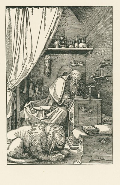 Saint Jérôme dans sa cellule - Albrecht Dürer or Duerer
