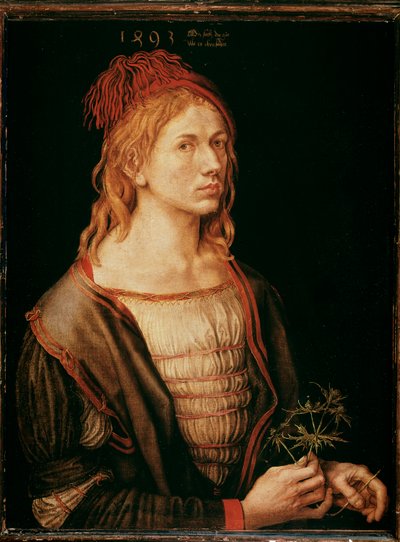 Autoportrait avec un chardon - Albrecht Dürer