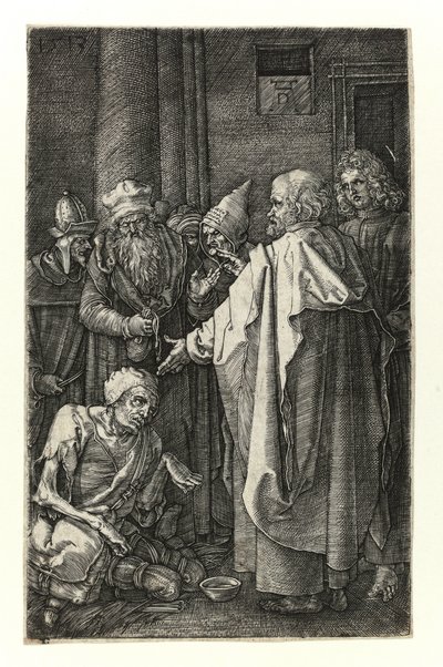 Saint Pierre et Saint Jean guérissent les estropiés à la porte du temple - Albrecht Dürer