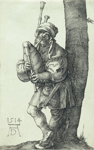Le joueur de cornemuse - Albrecht Dürer