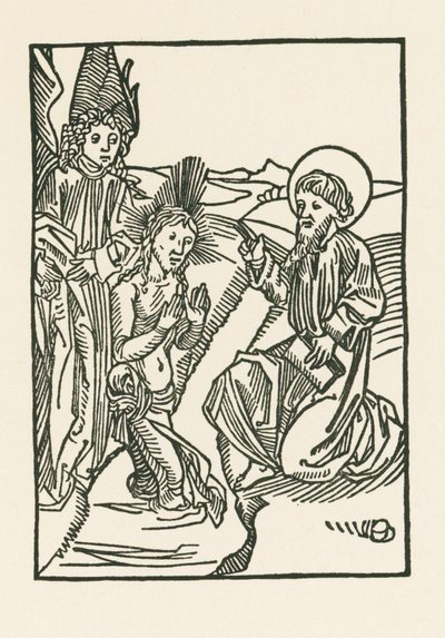 Le baptême du Christ dans le Jourdain - Albrecht Dürer or Duerer