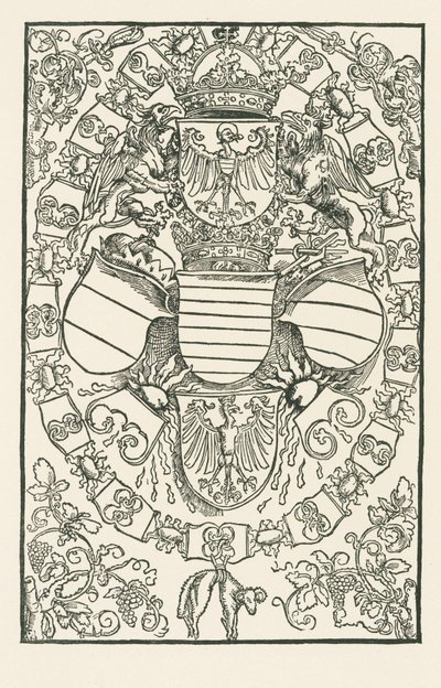 Les armoiries de Maximilien Ier, roi des Romains - Albrecht Dürer or Duerer
