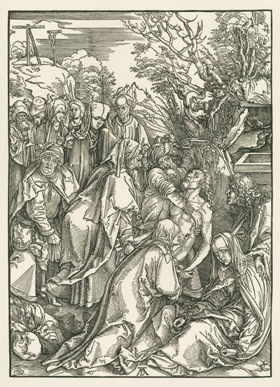La mise au tombeau, vers 1496-97 (gravure sur bois) - Albrecht Dürer or Duerer