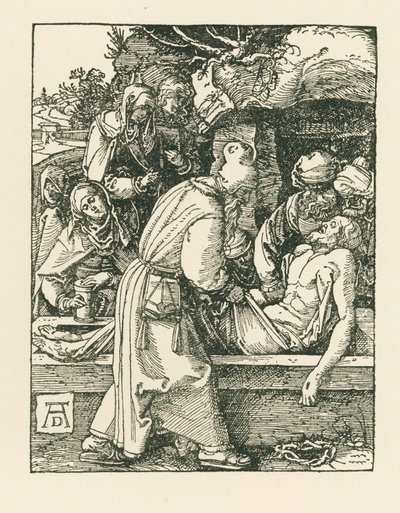 La mise au tombeau, vers 1509-10 (gravure sur bois) - Albrecht Dürer or Duerer