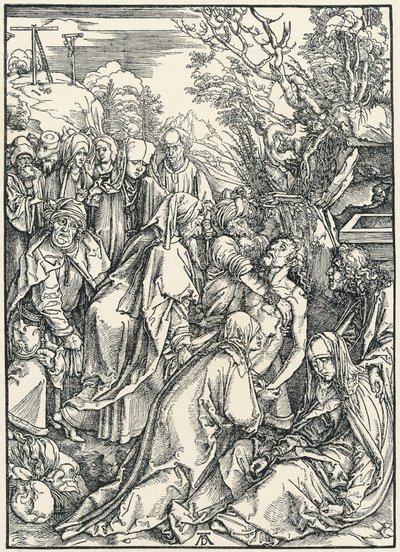 La Mise au tombeau, de la Grande Passion, vers 1496-97 - Albrecht Dürer