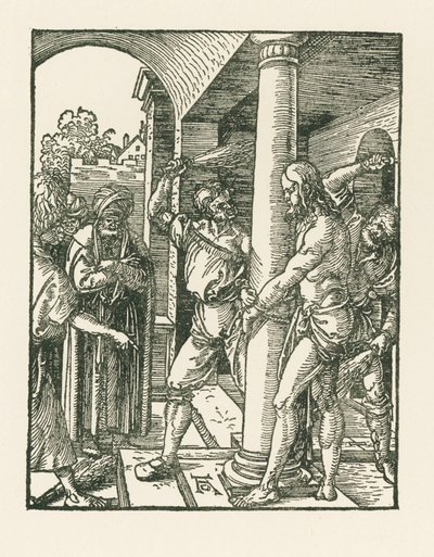 La Flagellation, vers 1509 (gravure sur bois) - Albrecht Dürer or Duerer