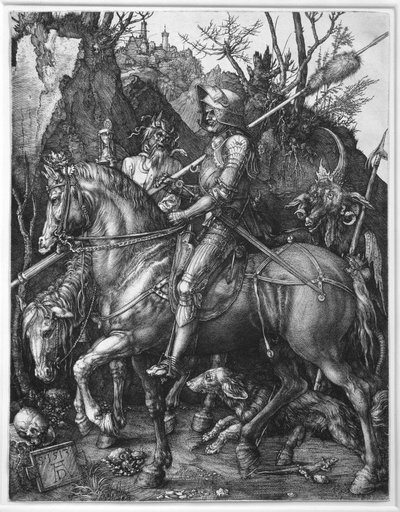 Le Chevalier, la Mort et le Diable Gravure d