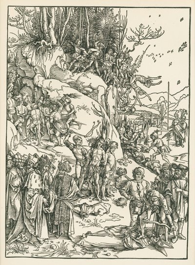 Le martyre des dix mille, vers 1496 (gravure sur bois) - Albrecht Dürer or Duerer