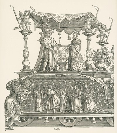 La petite voiture triomphale ou le mariage bourguignon - Albrecht Dürer or Duerer