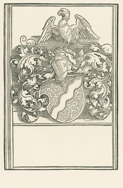 Les armoiries de Michael Behaim, vers 1518-20 (gravure sur bois) - Albrecht Dürer or Duerer