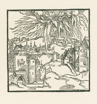 La destruction de Sodome et Gomorrhe - Albrecht Dürer or Duerer
