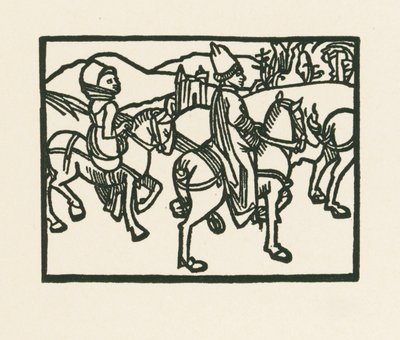 Le prince à cheval, vers 1489-90 (gravure sur bois) - Albrecht Dürer or Duerer