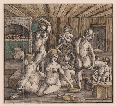 Le bain des femmes, par Dürer, Albrecht (1471-1528) - Albrecht Dürer