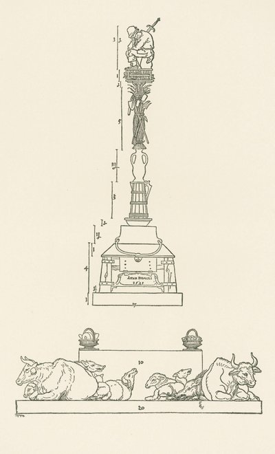 Colonne de la victoire pour la soumission des paysans insurgés - Albrecht Dürer or Duerer