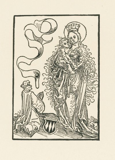 Vierge Marie vénérée par Albrecht von Bonstetten - Albrecht Dürer or Duerer