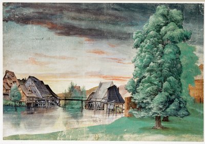 Moulin à saule - Mill under willows - Albrecht Dürer or Duerer