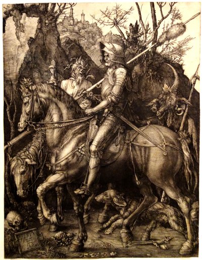 Durer - Le chevalier de la mort et le diable - Albrecht Dürer