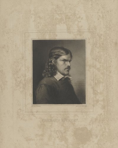 Portrait de Friedrich Rückert 1788-1866, années 1840 - Albrecht Fürchtegott Schultheiss