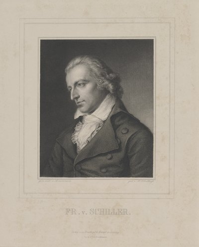 Portrait de Friedrich von Schiller 1759-1805, c. 1840 - Albrecht Fürchtegott Schultheiss