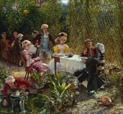 Dans la tonnelle - Aleksander Gierymski