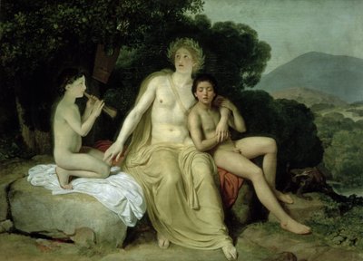 Apollon avec Hyacinthe et Cyparissus chantant et jouant, 1831-34 - Aleksander Ivanov