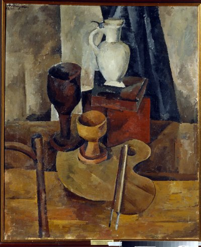 Nature morte avec palette - Aleksandr Aleksandrovich Osmerkin