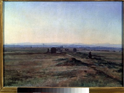 Vue de la via Appia au coucher de soleil - Aleksandr Andreevich Ivanov