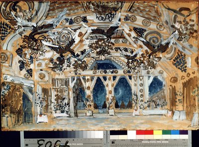 Décor pour la pièce de théâtre La Dame de la mer de Henrik Ibsen - Aleksandr Jakovlevic Golovin