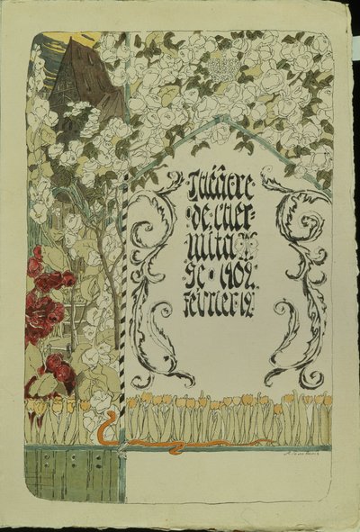 Programme de théâtre pour la pièce Faust, 1902 - Aleksandr Jakovlevic Golovin