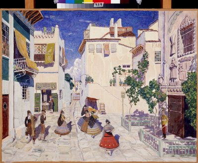 Une rue à Séville, décor pour l