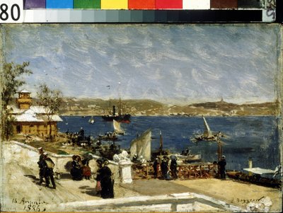 Promenade sur le rivage à Sébastopol - Aleksandr Karlovich Beggrov