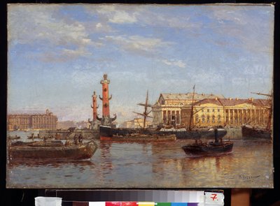 Vue de Saint-Pétersbourg depuis la Neva - Aleksandr Karlovich Beggrov