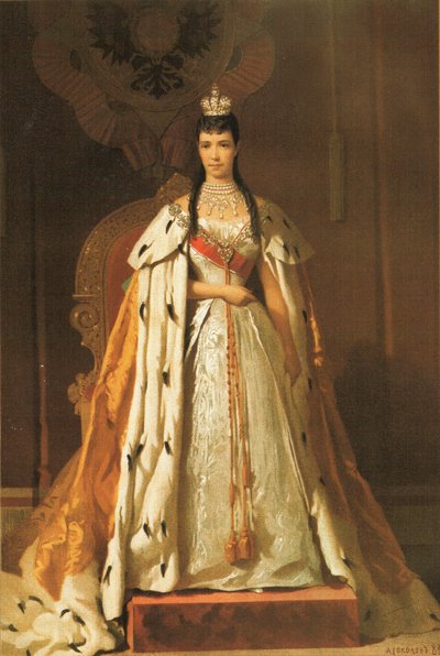 Portrait de Maria Fyodorovna (1847-1928) - Aleksandr Petrovic Sokolov
