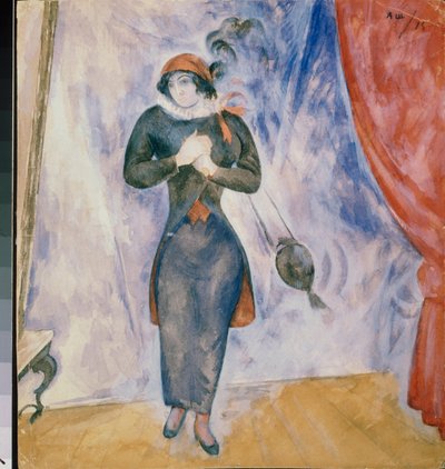 Bialystok (Pologne). Sur scène. Œuvre de Alexander Vasilyevich Shevchenko (Alexandre Chevtchenko) (1883-1948), aquarelle sur papier - Aleksandr Vasilievich Shevchenko