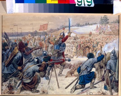 La conquête de la Sibérie par Yermak Timofeyevitch - Aleksei Danilovich Kivshenko