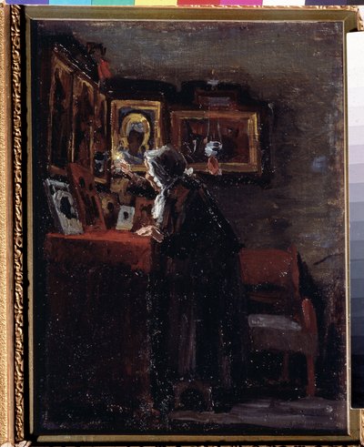 Avant une fête religieuse - Aleksei Fyodorovich Afanasyev
