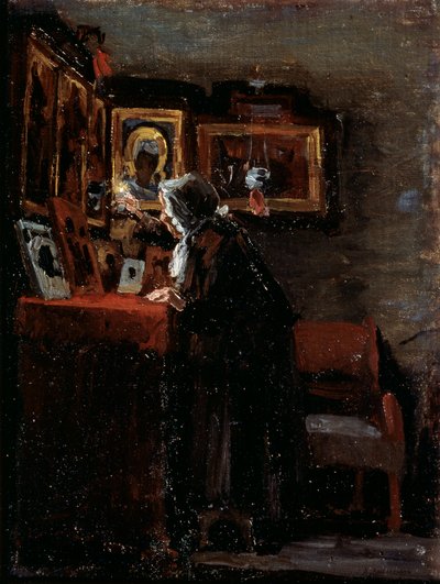 Avant une fête religieuse - Aleksei Fyodorovich Afanasyev