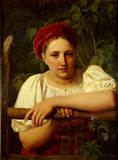 Une paysanne de la région de Tver, 1840 - Aleksei Gavrilovich Venetsianov