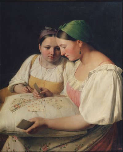 La diseuse de bonne aventure, 1842 - Aleksei Gavrilovich Venetsianov