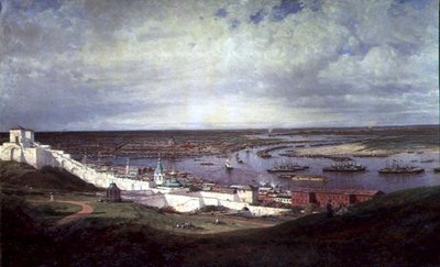Vue de Nijni Novgorod - Aleksei Petrovich Bogolyubov