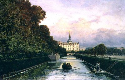 Vue du canal Lebyazhyeva vers le palais Mikhailovsky, Saint-Pétersbourg - Aleksei Petrovich Bogolyubov