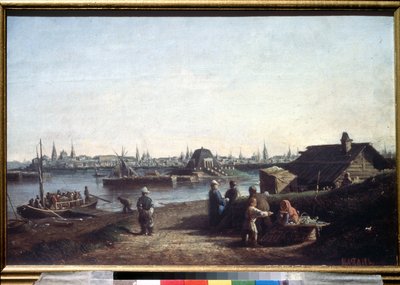 Vue de la ville de Kazan sur la Volga en Russie - Aleksei Petrovich Bogolyubov