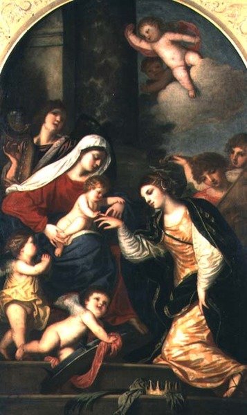 Le Mariage Mystique de Sainte Catherine - Alessandro Varotari