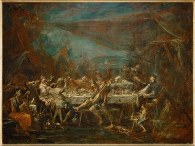 Banquet nuptial de bohemiens - Wedding banquet of ... - Alessandro (style of) Magnasco