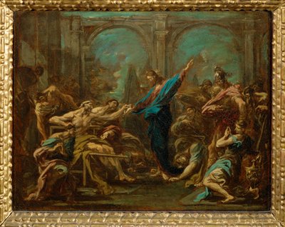 Jésus guérissant les paralytiques - Christ heals the lame ... - Alessandro (style of) Magnasco